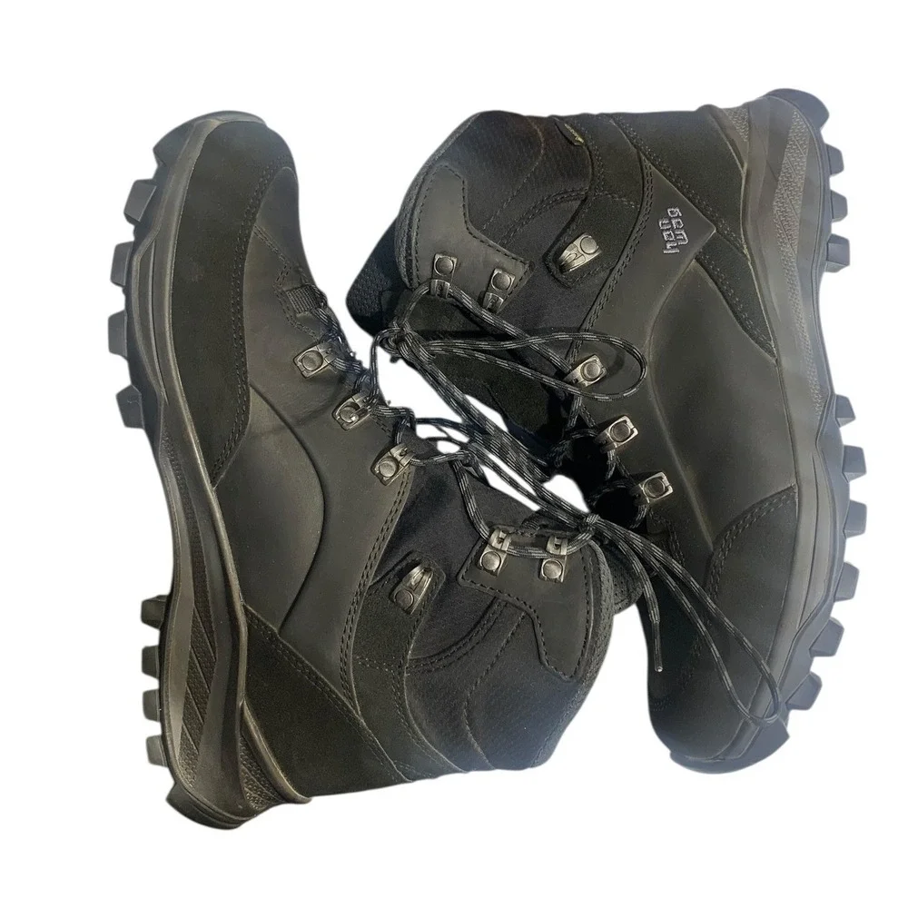 HANWAG Men's Black Leather Gore-Tex‎ Hiking Boots Vibram Sole